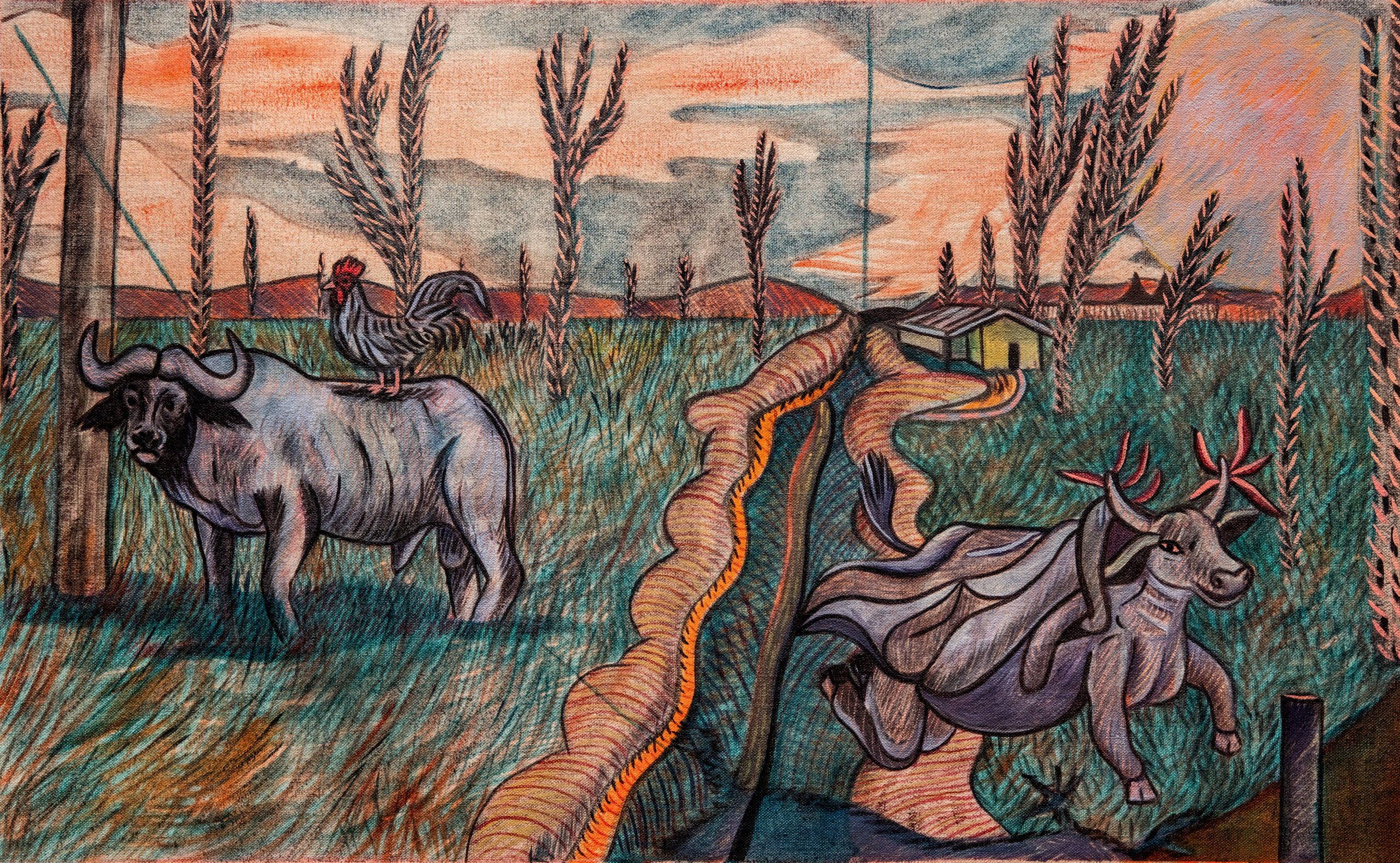 Cada ser sonha à sua maneira I, 38 x 62 cm, oil on linen, 2026