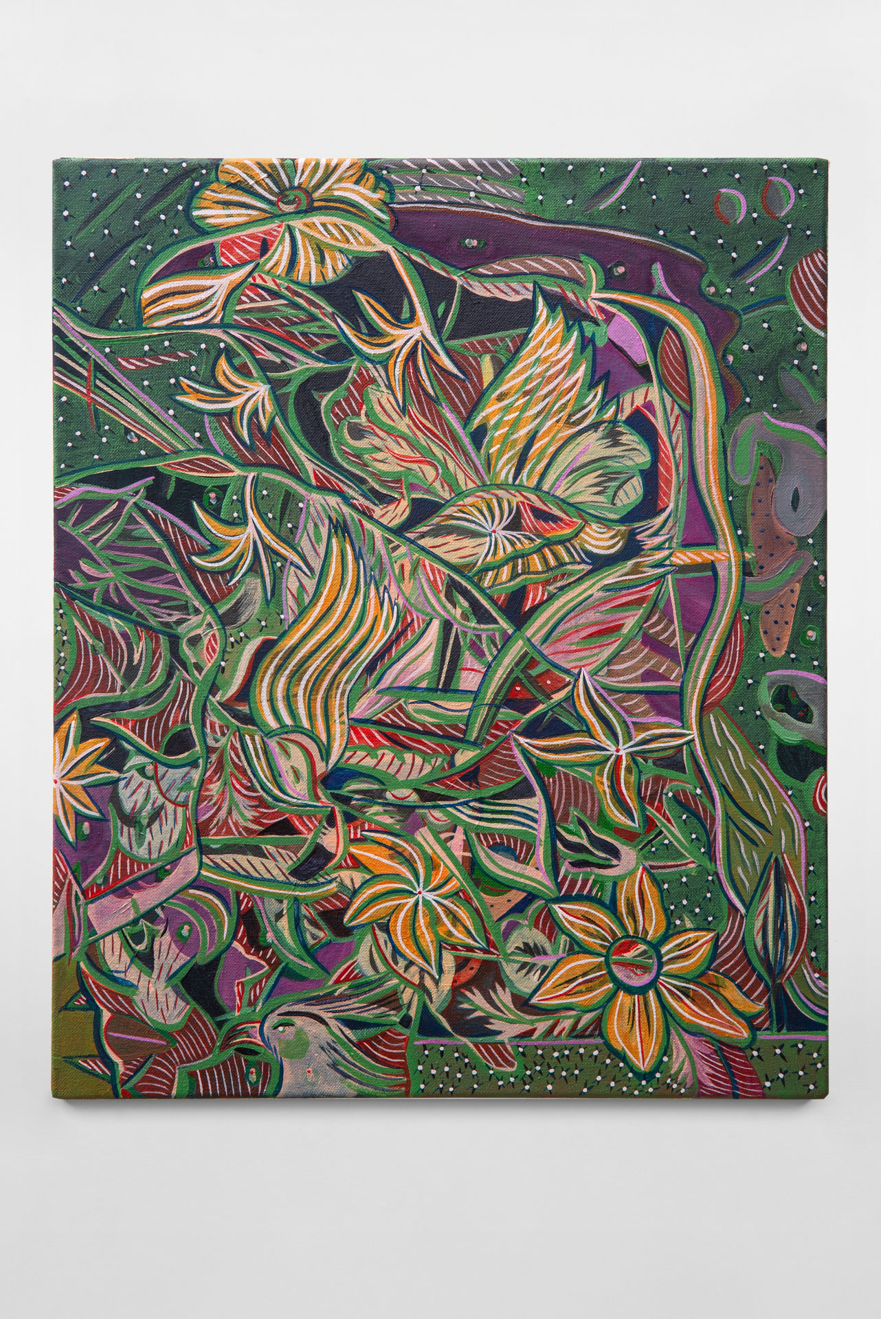 Midnight garden, 50 x 40 cm, oil on canvas